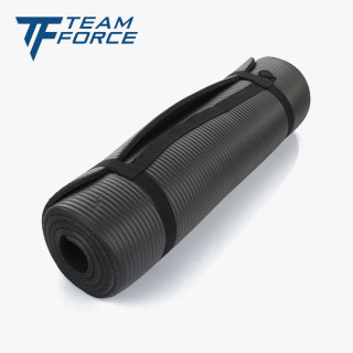 Yoga Mat with Strap, Black