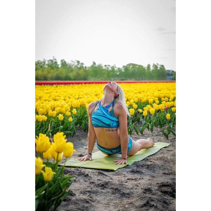 Yoga Mat with Strap, Green