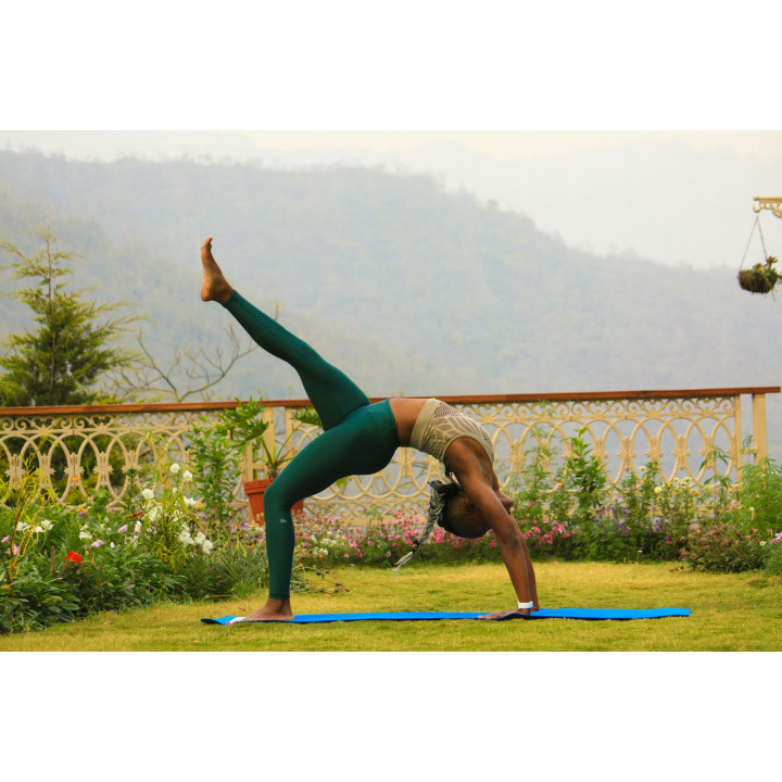 Yoga Mat with Strap, Blue