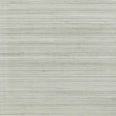 Natural Sisal Grasscloth Wallpaper on Silver Foil Background